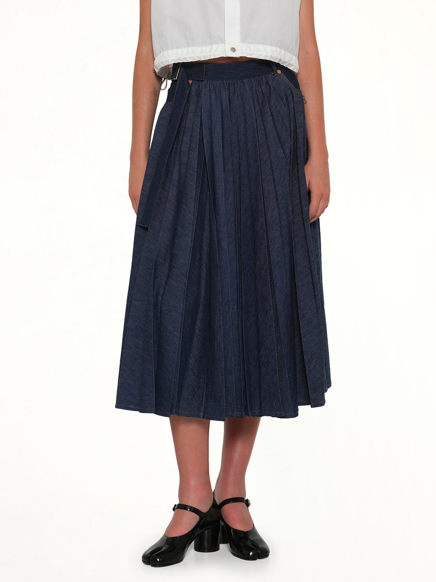 Denim Skirt in Blue