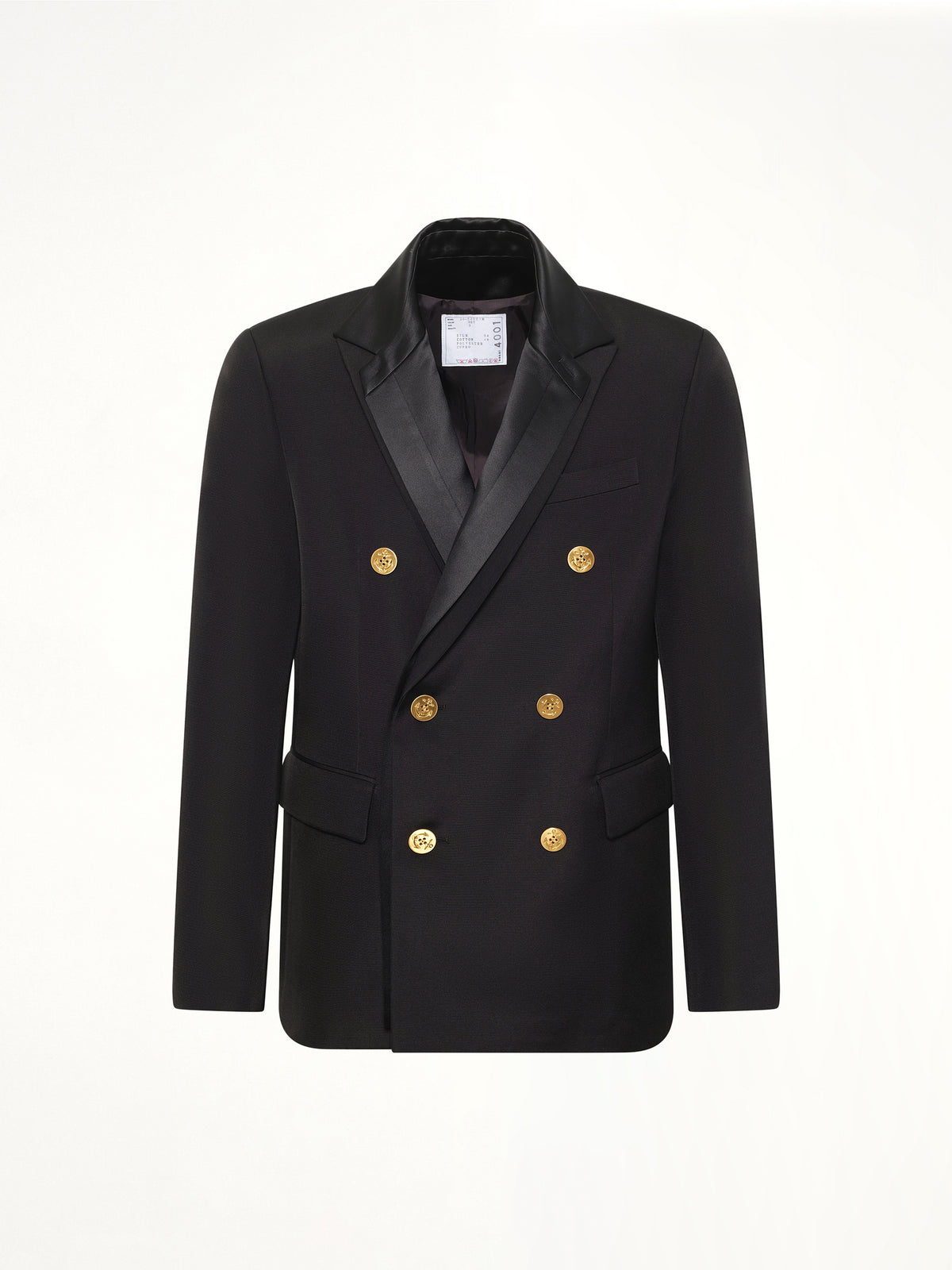 Double-Faced Silk Cotton Jacket in Black