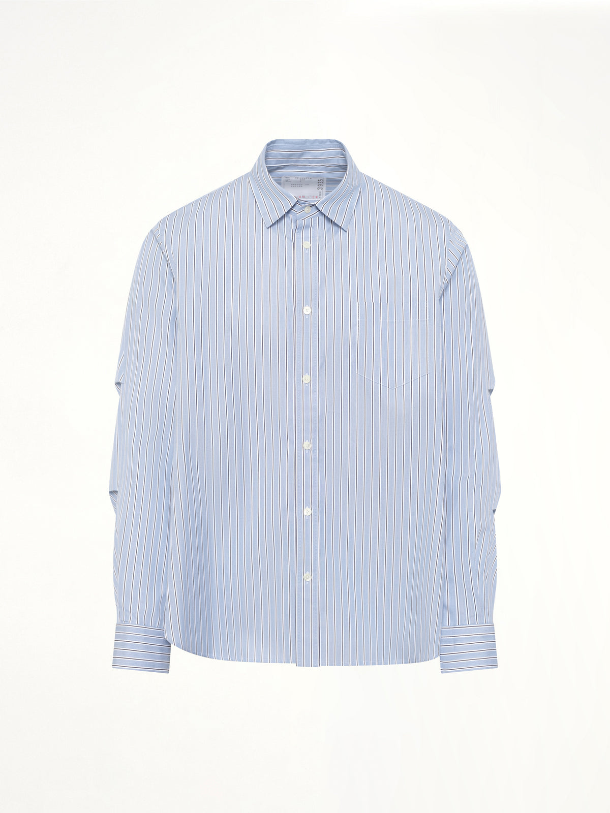 Poplin Shirt in Light Blue Stripe