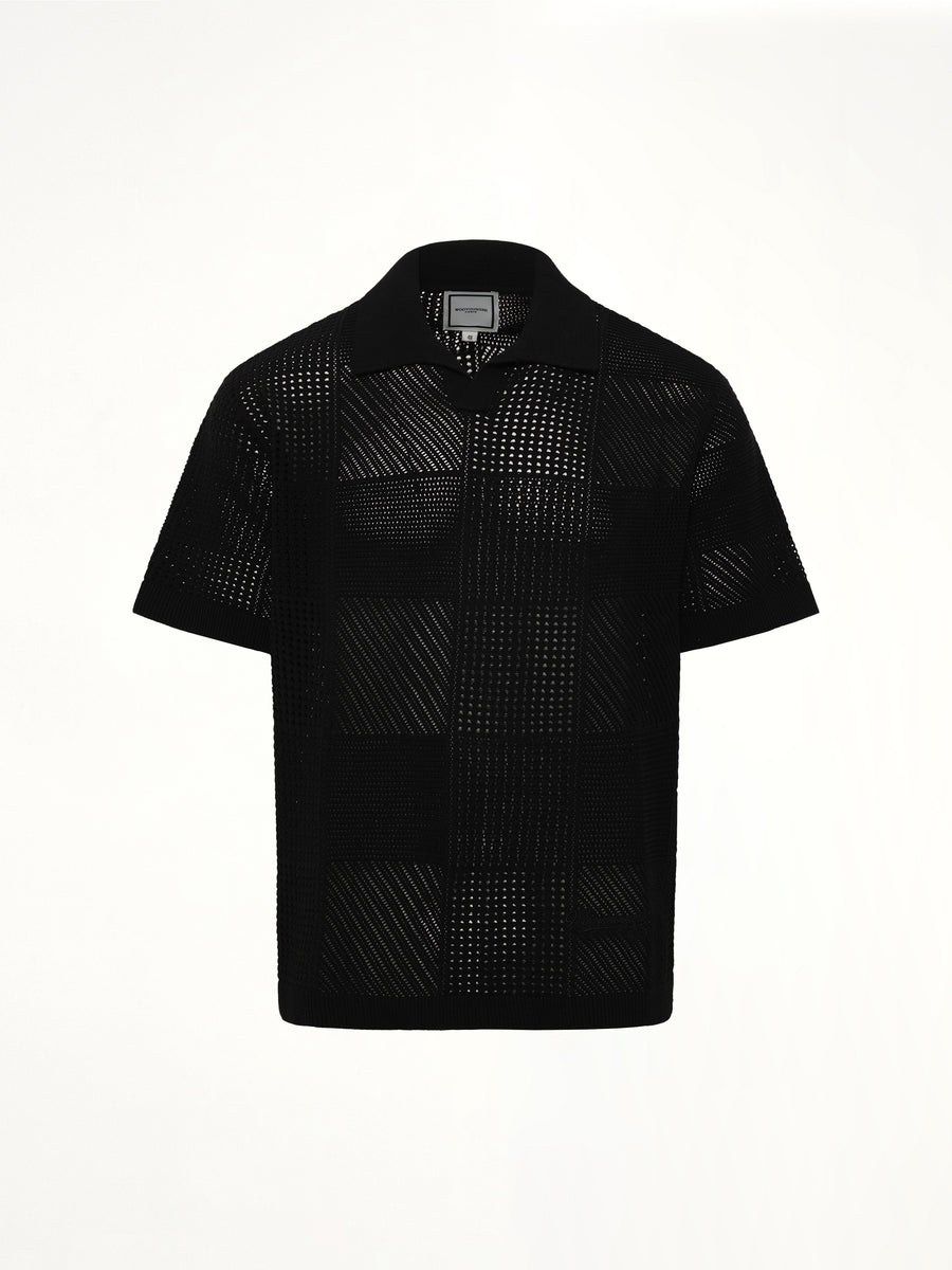 Knitted Shirt in Black