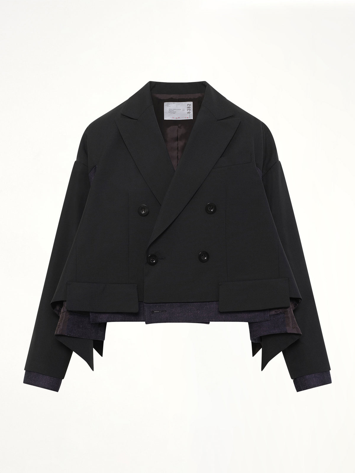 Suiting x Denim Jacket in Black/Indigo