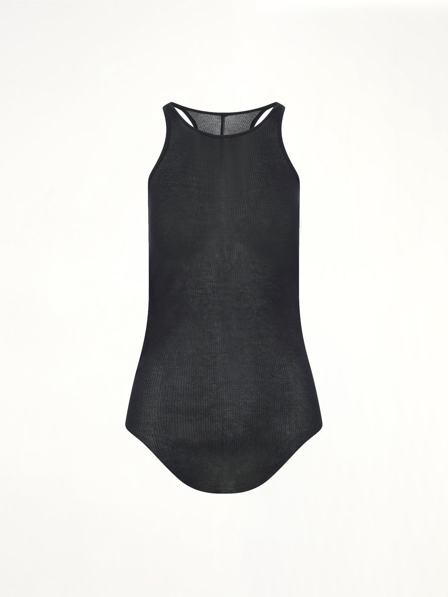 Basic Rib Tank in Black