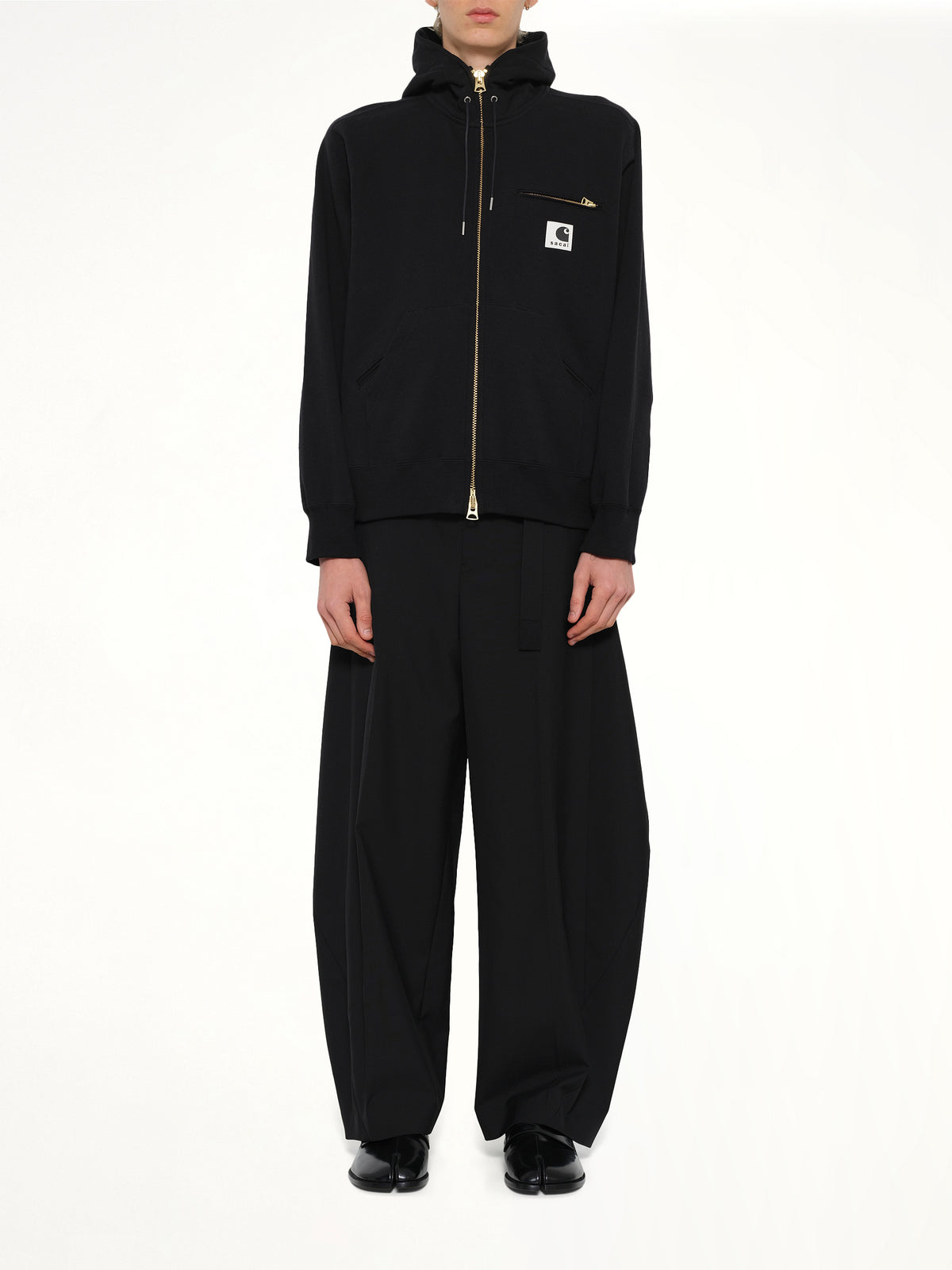 Carhartt WIP Cotton Jersey Hoodie in Black