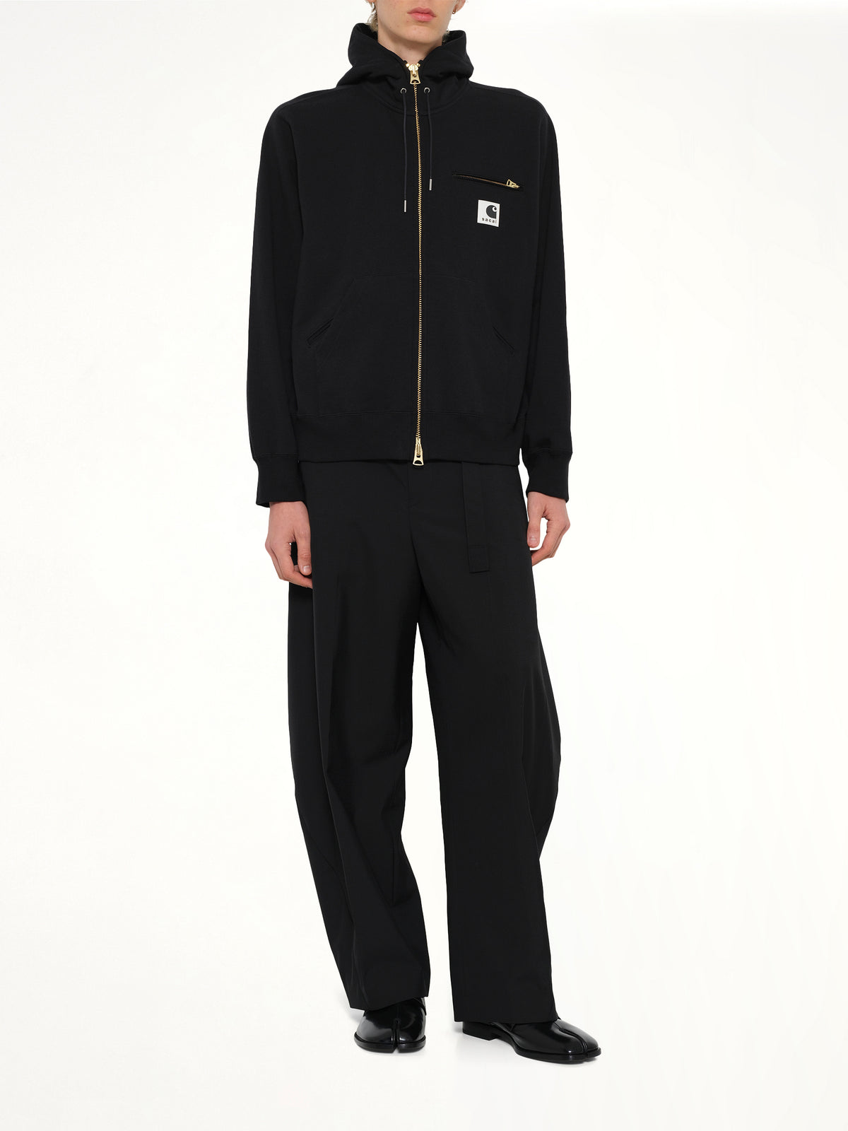 Carhartt WIP Cotton Jersey Hoodie in Black