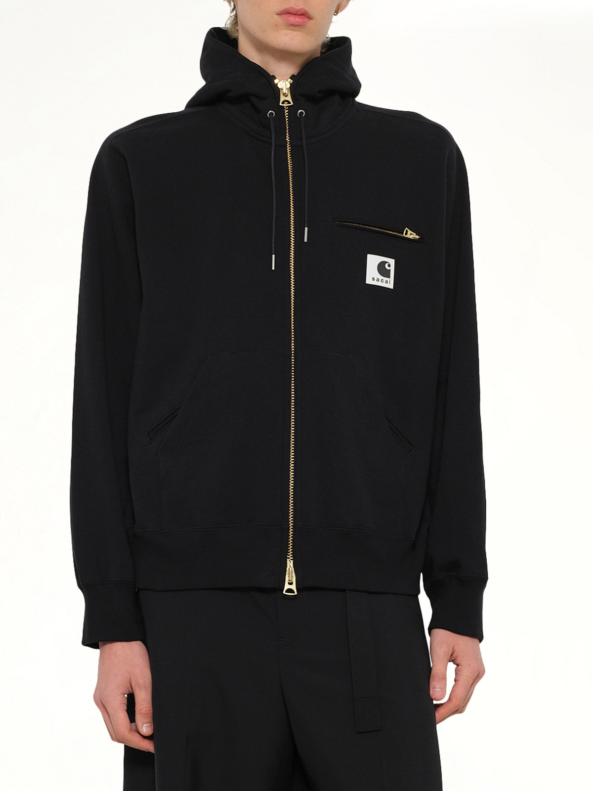 Carhartt WIP Cotton Jersey Hoodie in Black