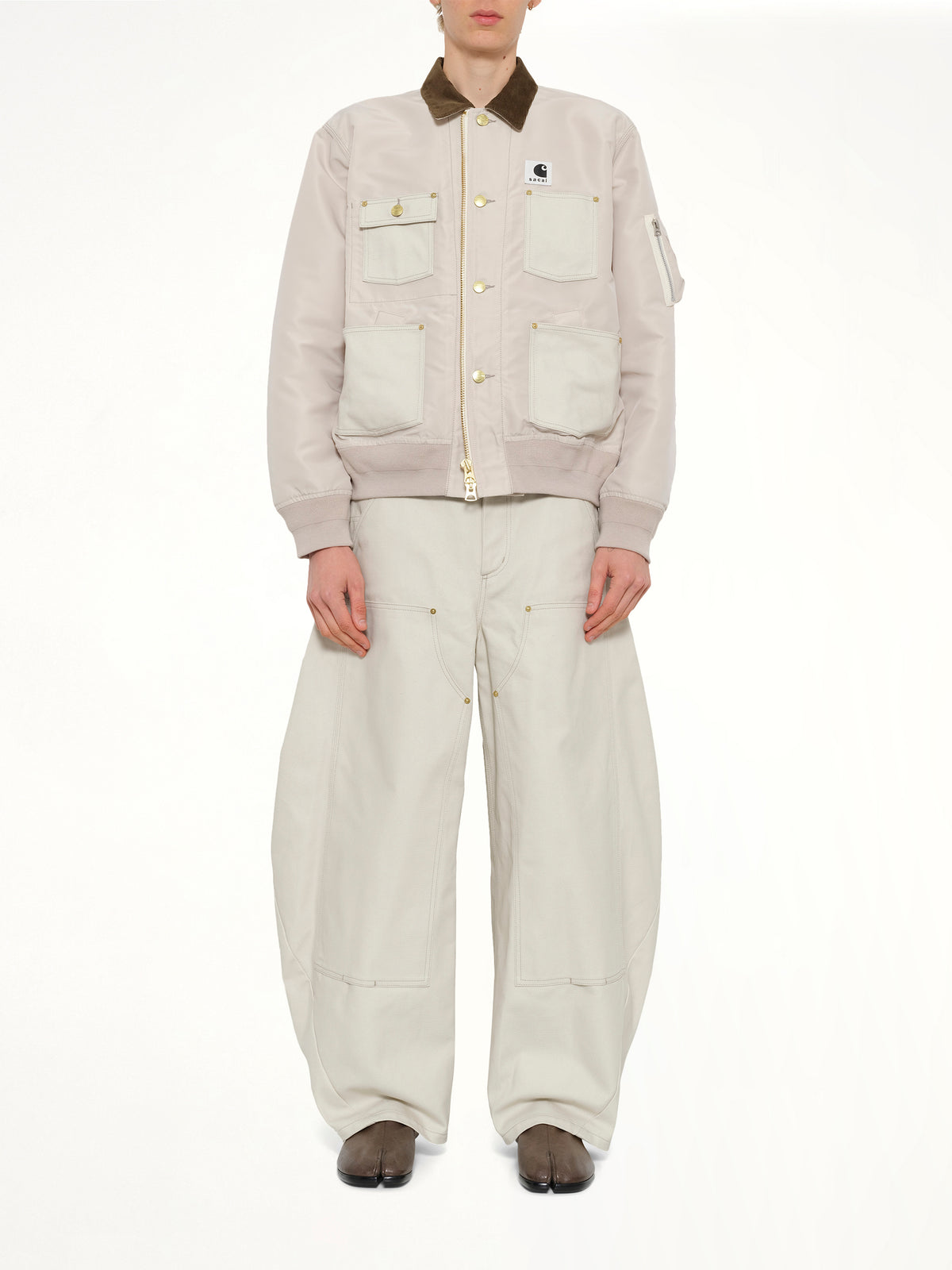Carhartt WIP Nylon Twill x Duck Blouson in Ivory