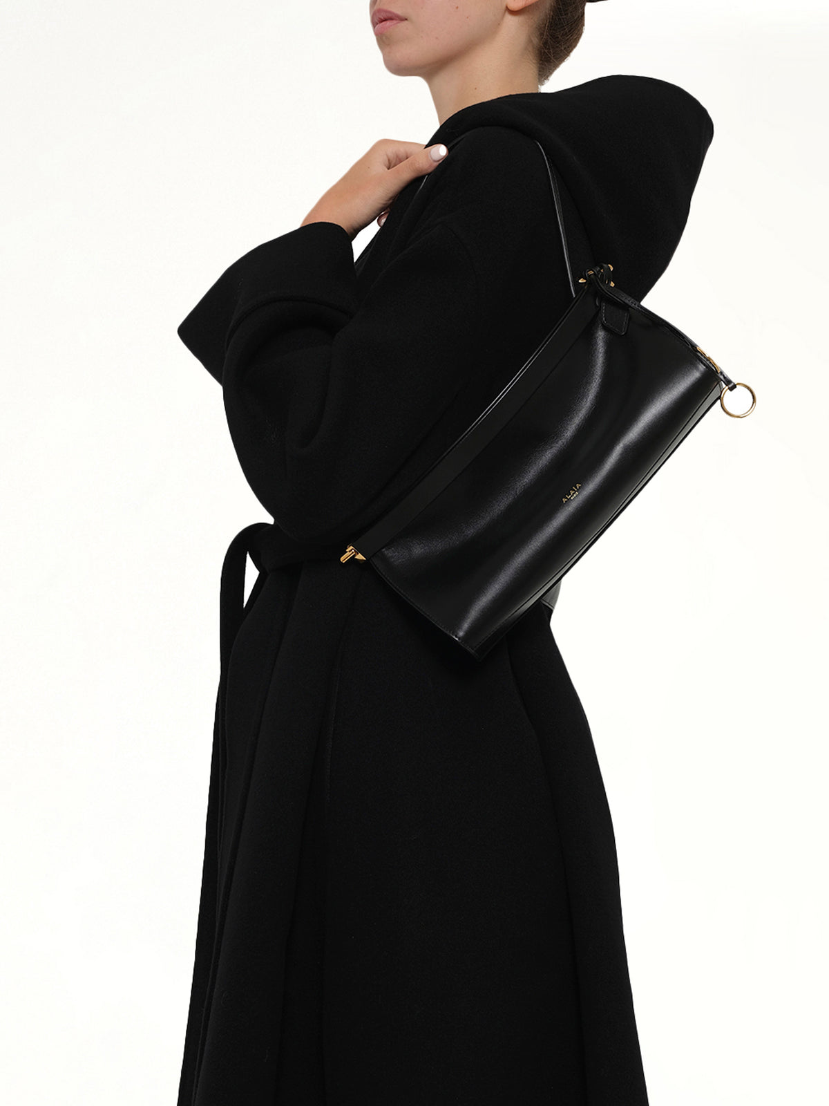 Le Click East West Medium Bag in Black