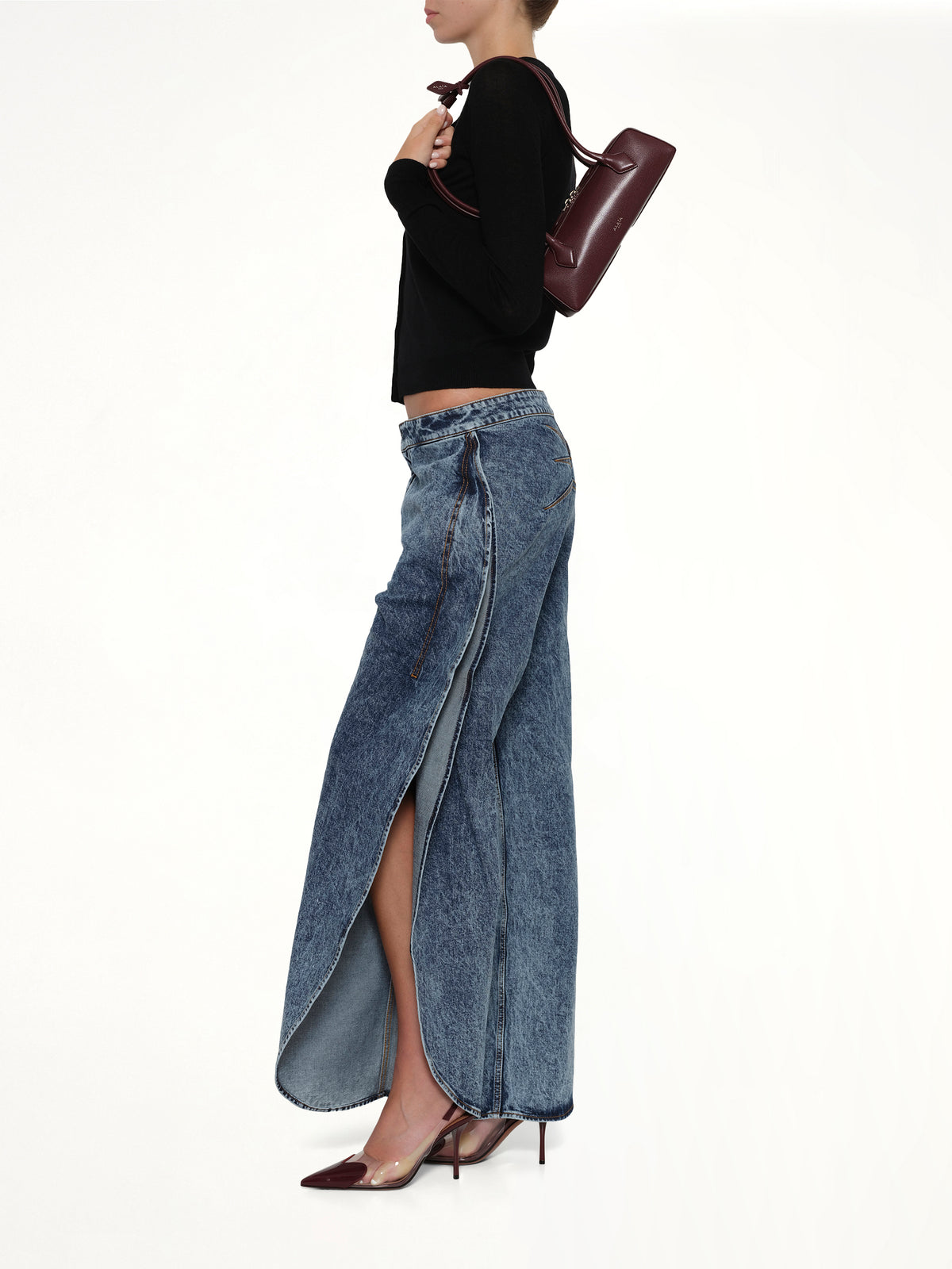 Le Teckel Small Bag in Rouge Grenat