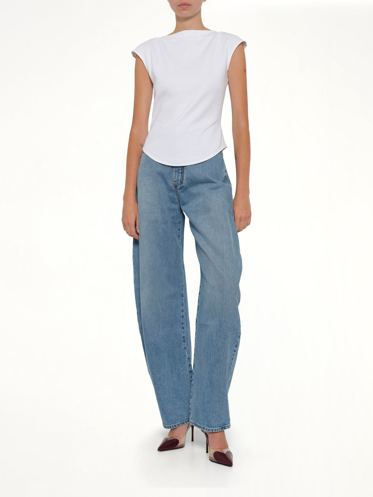 Round Pants in Cloudy Blue