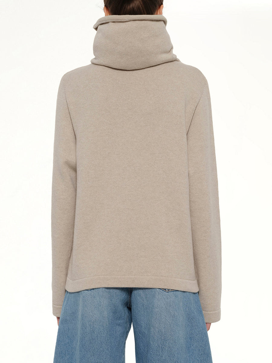 Hooded Jumper in Sable