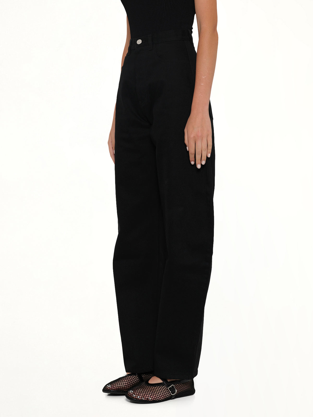 Round Pants in Black