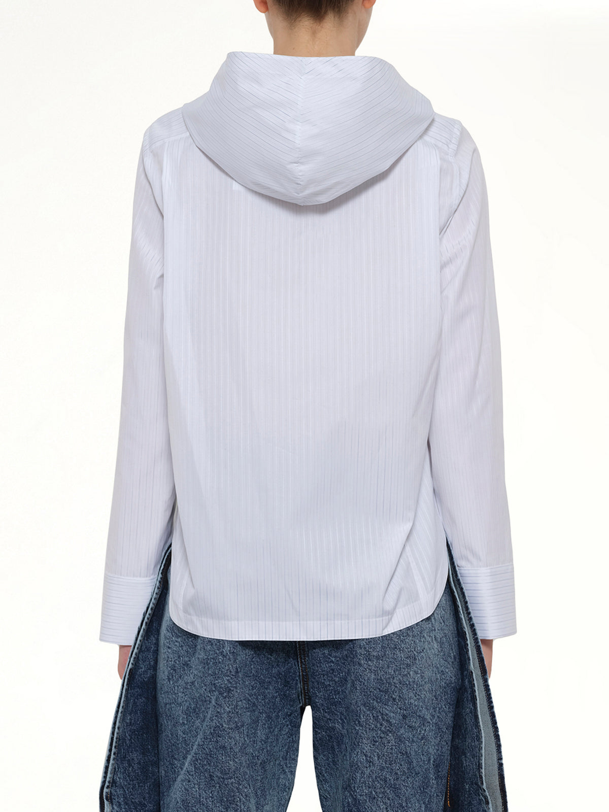 Hooded Shirt in White