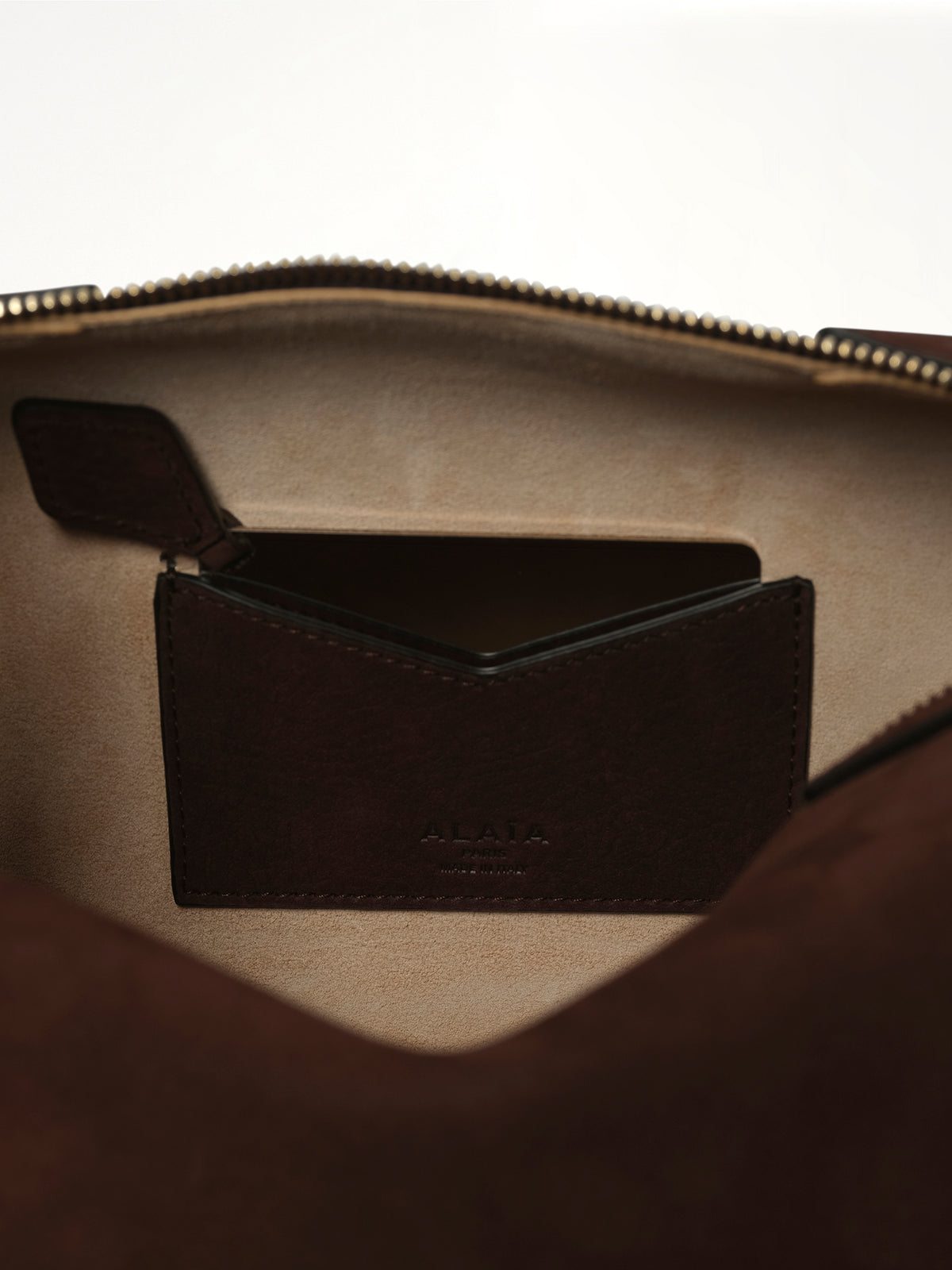 Le Bouledogue Medium Bag in Brun Fonce
