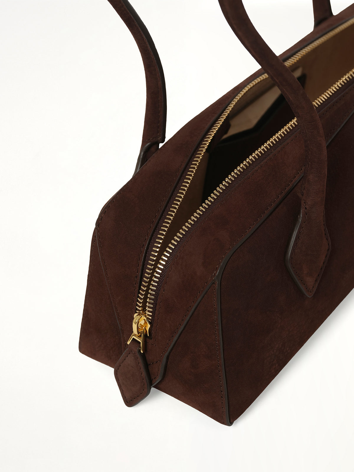 Le Teckel Medium Bag in Brun Fonce