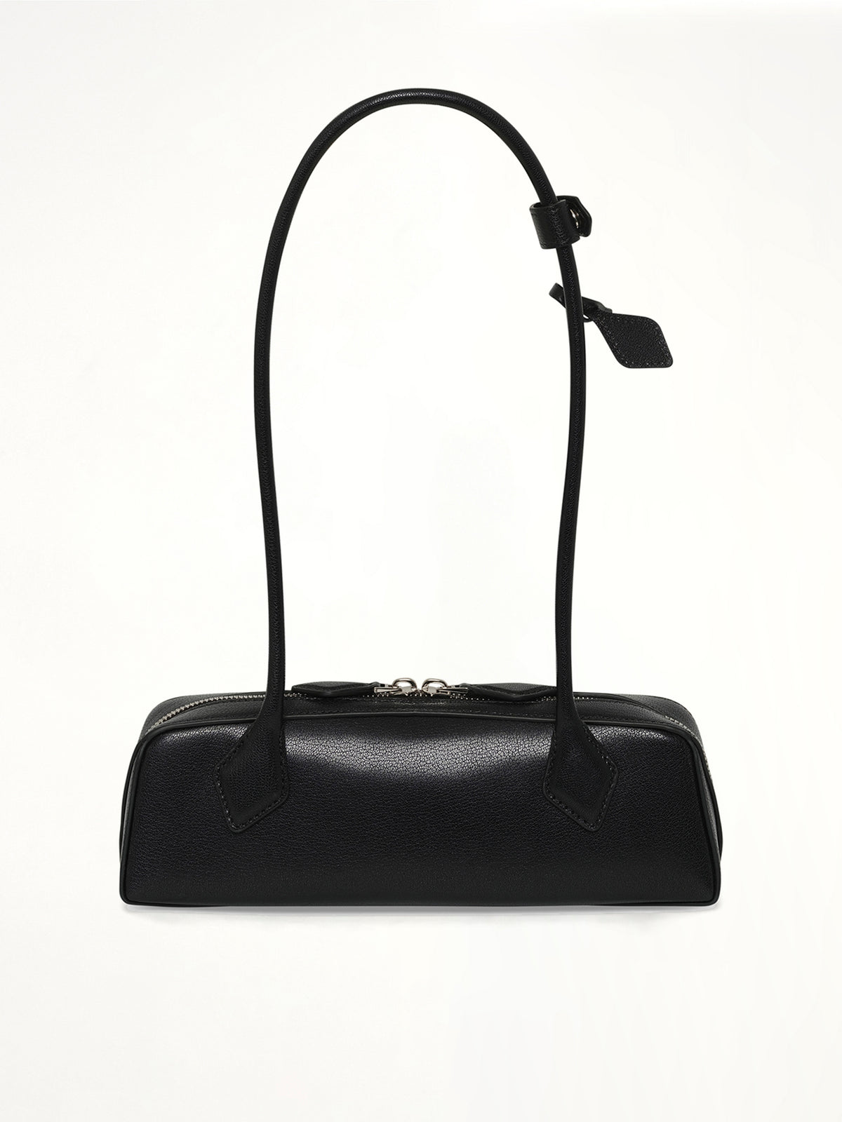 Le Teckel Small Goatskin Bag in Black