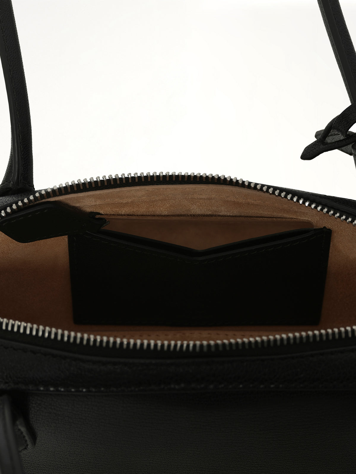 Le Teckel Small Goatskin Bag in Black