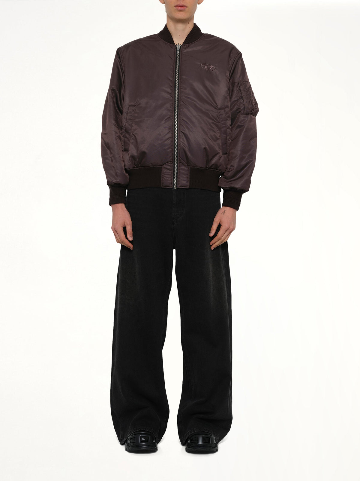 W-TYPE-D1 Bomber Jacket in Brown