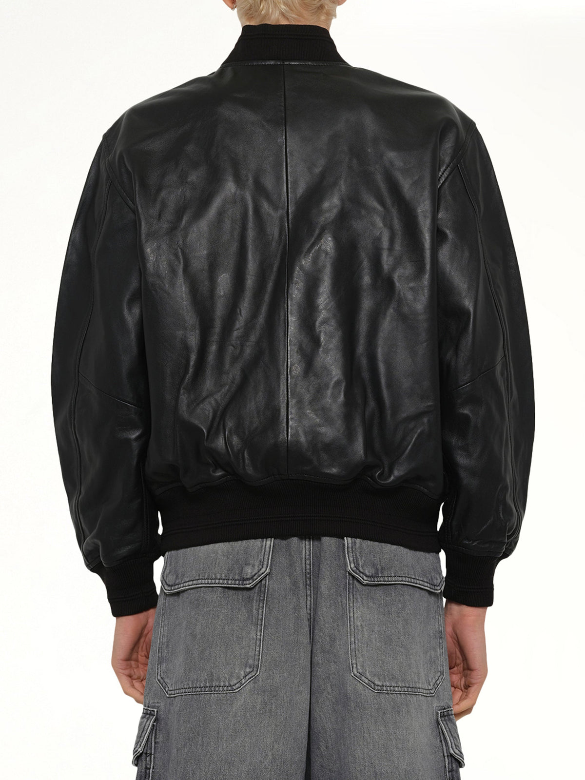 L-TYPE Leather Jacket in Black