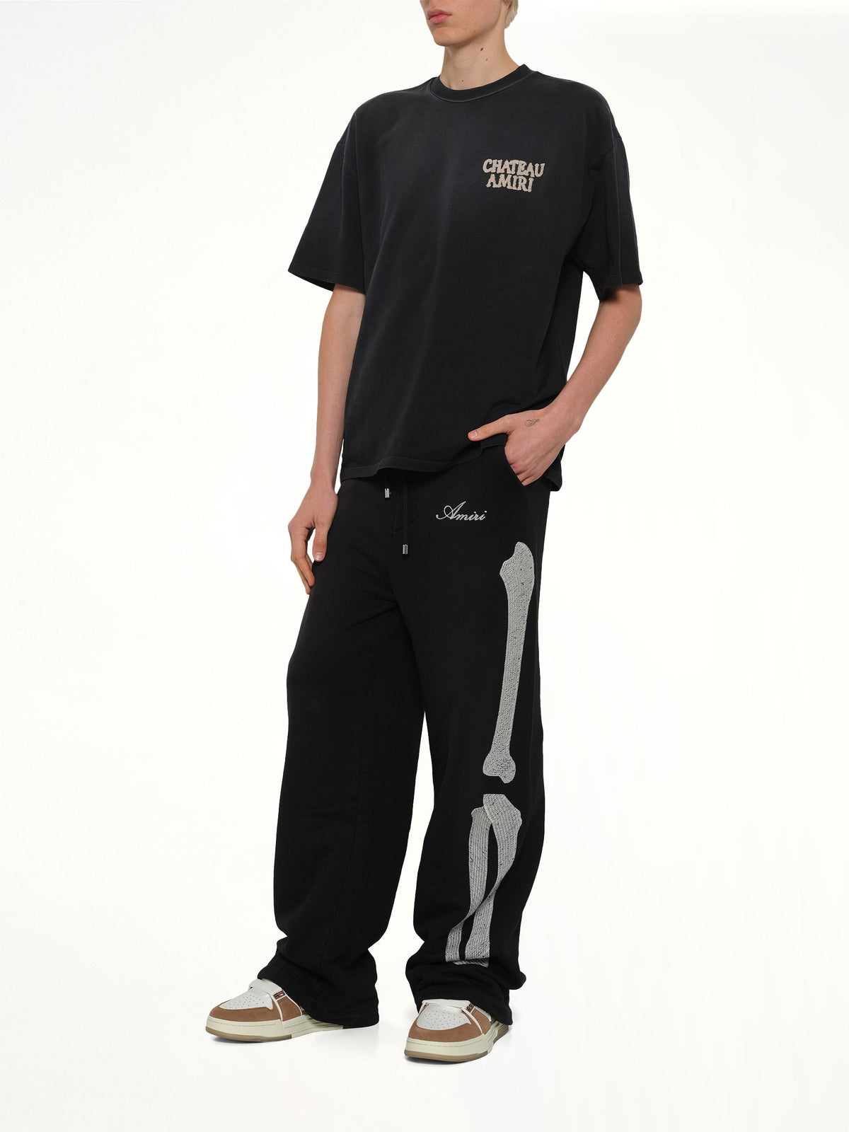 Bones Oversized Sweatpant in Black