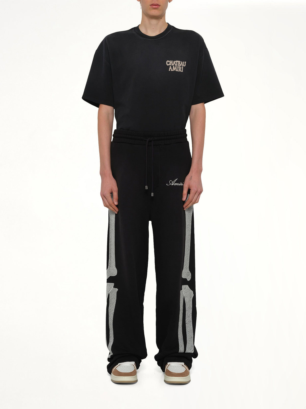 Bones Oversized Sweatpant in Black