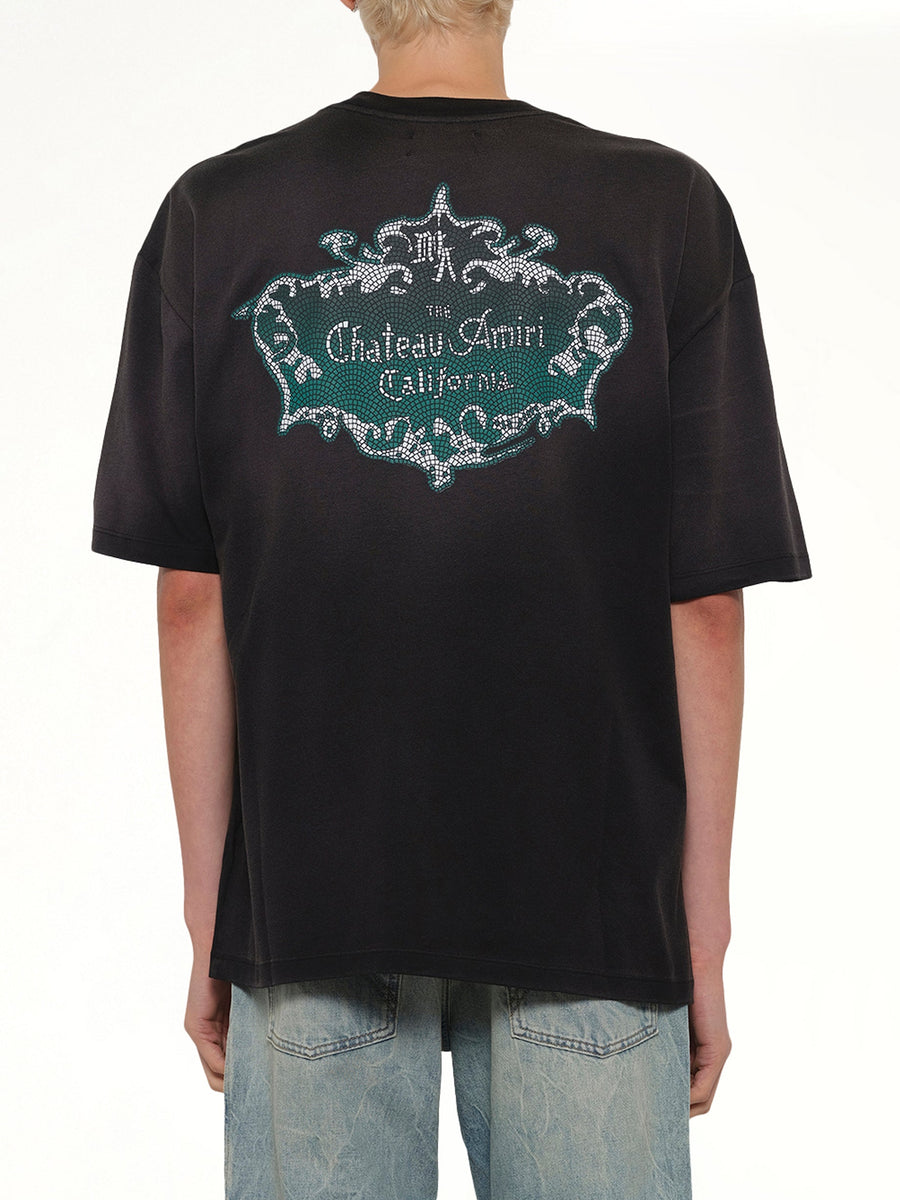 Chateau Crest Oversized T-Shirt in Black