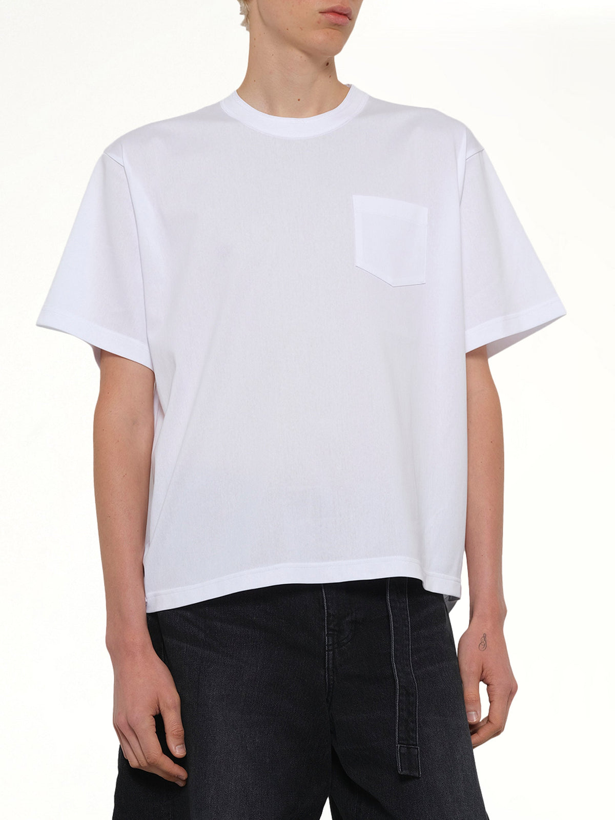 Cotton Jersey T-Shirt in White