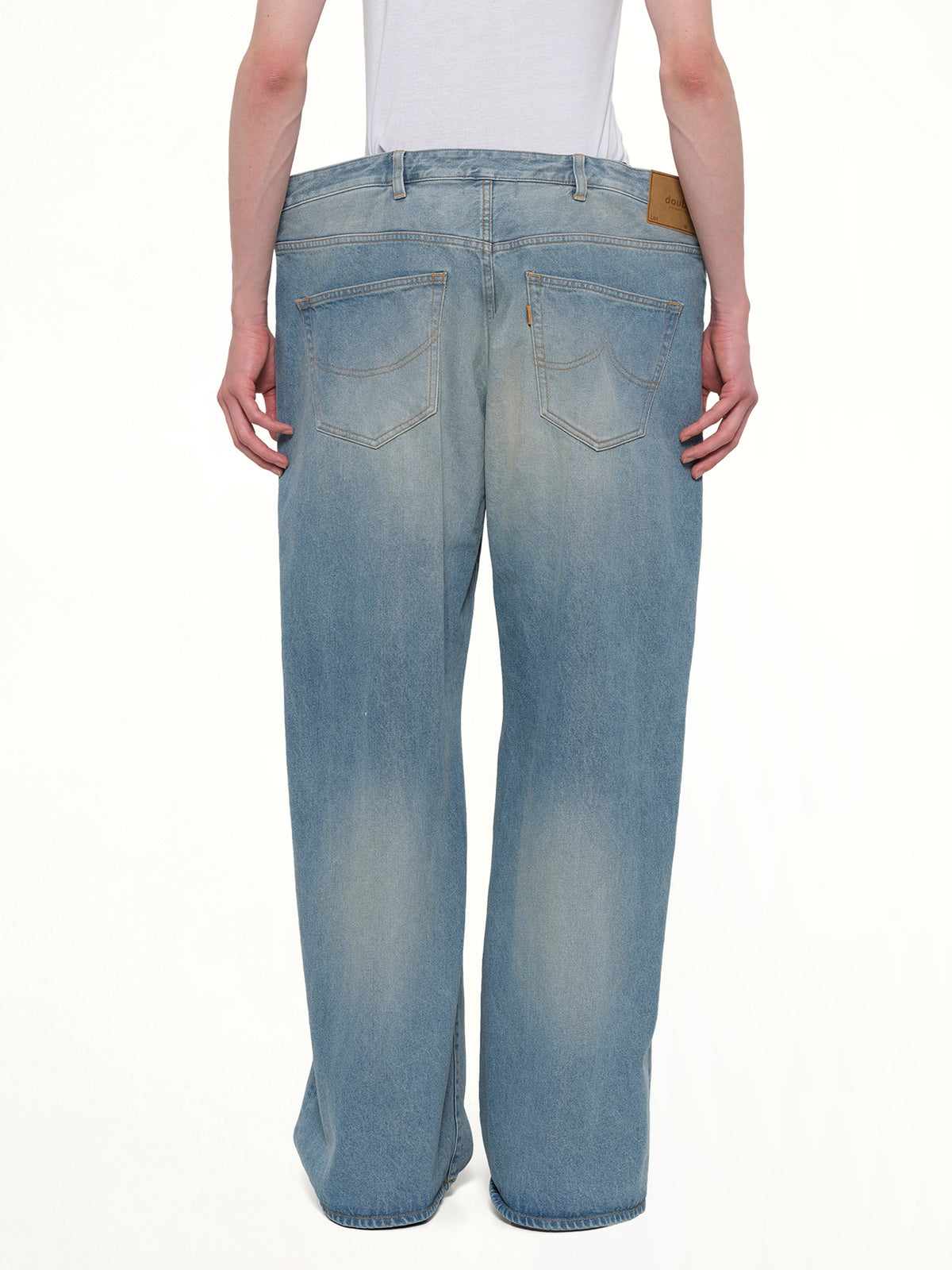 Floating Waist Denim Pants in Indigo