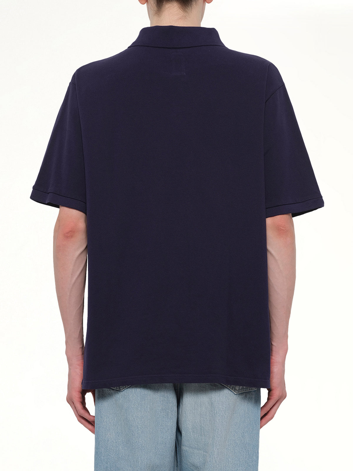 S/S Pique Polo in Navy