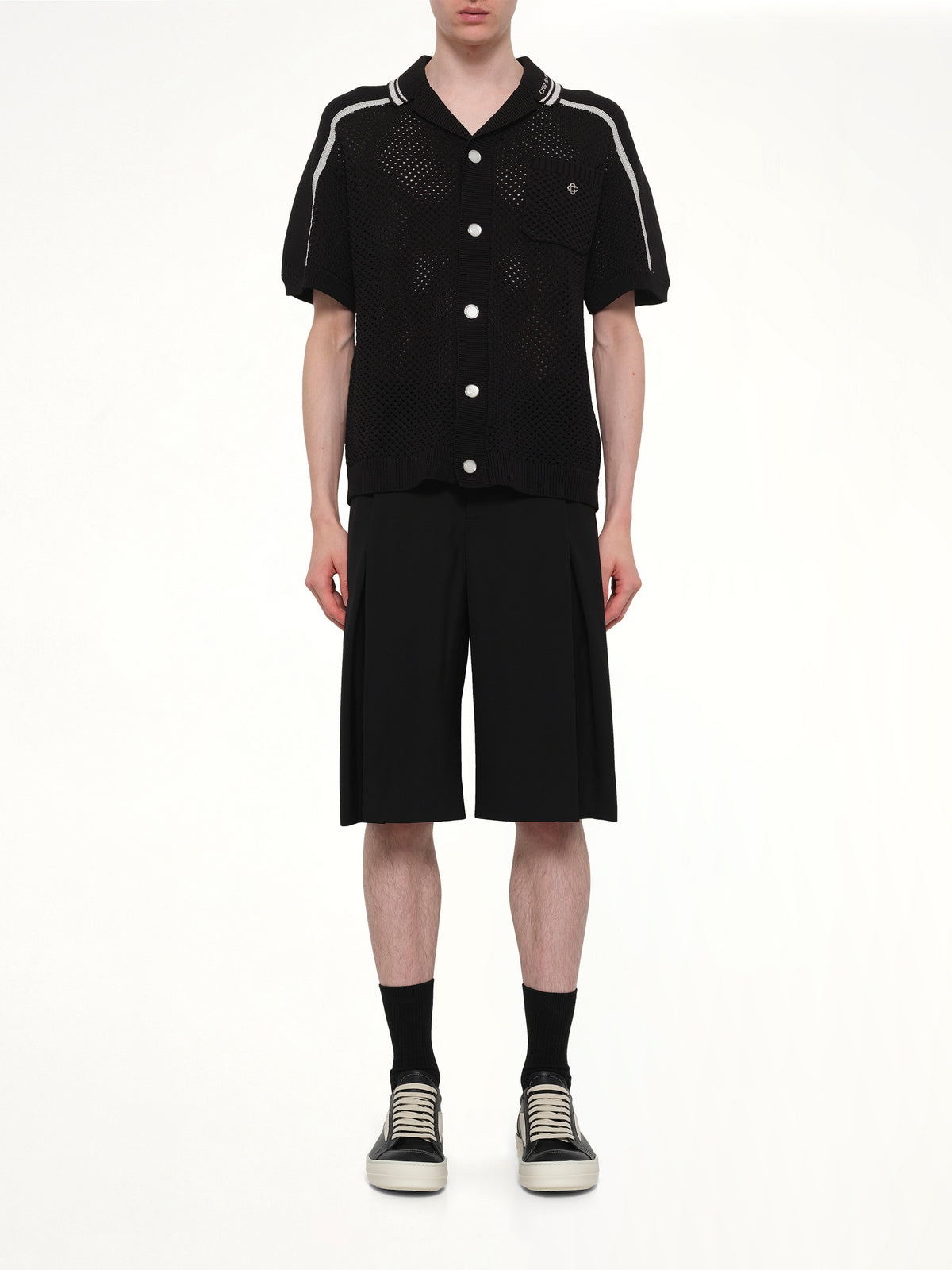 Casablanca Mesh Shirt in Black