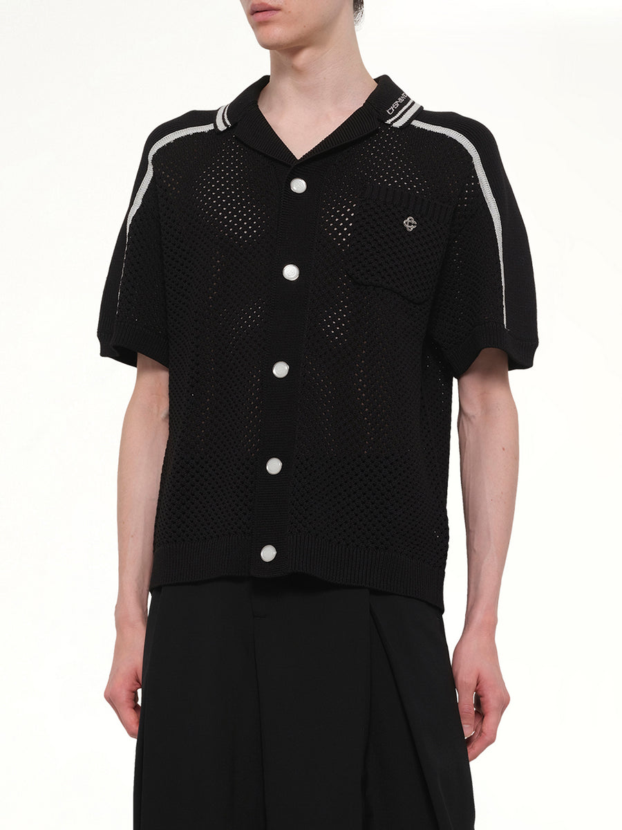 Casablanca Mesh Shirt in Black