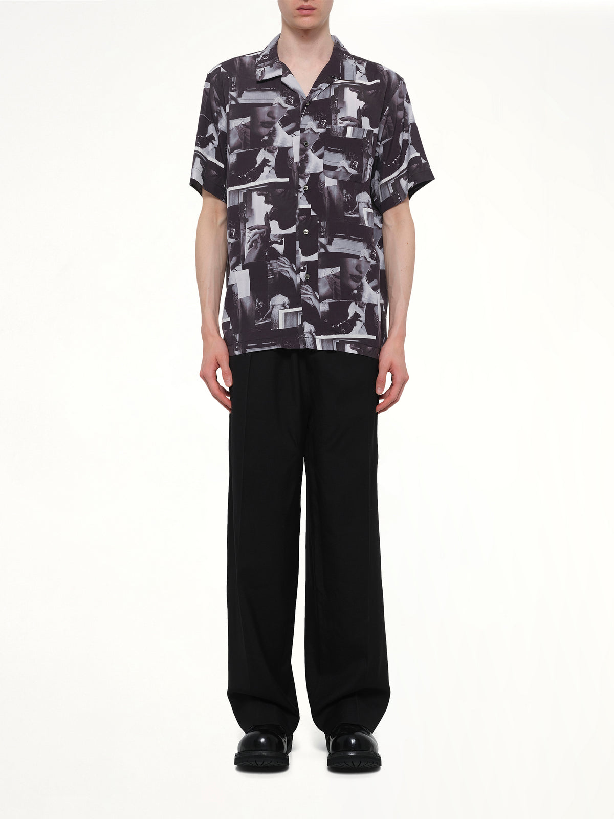 Printed Still Shirt in Black