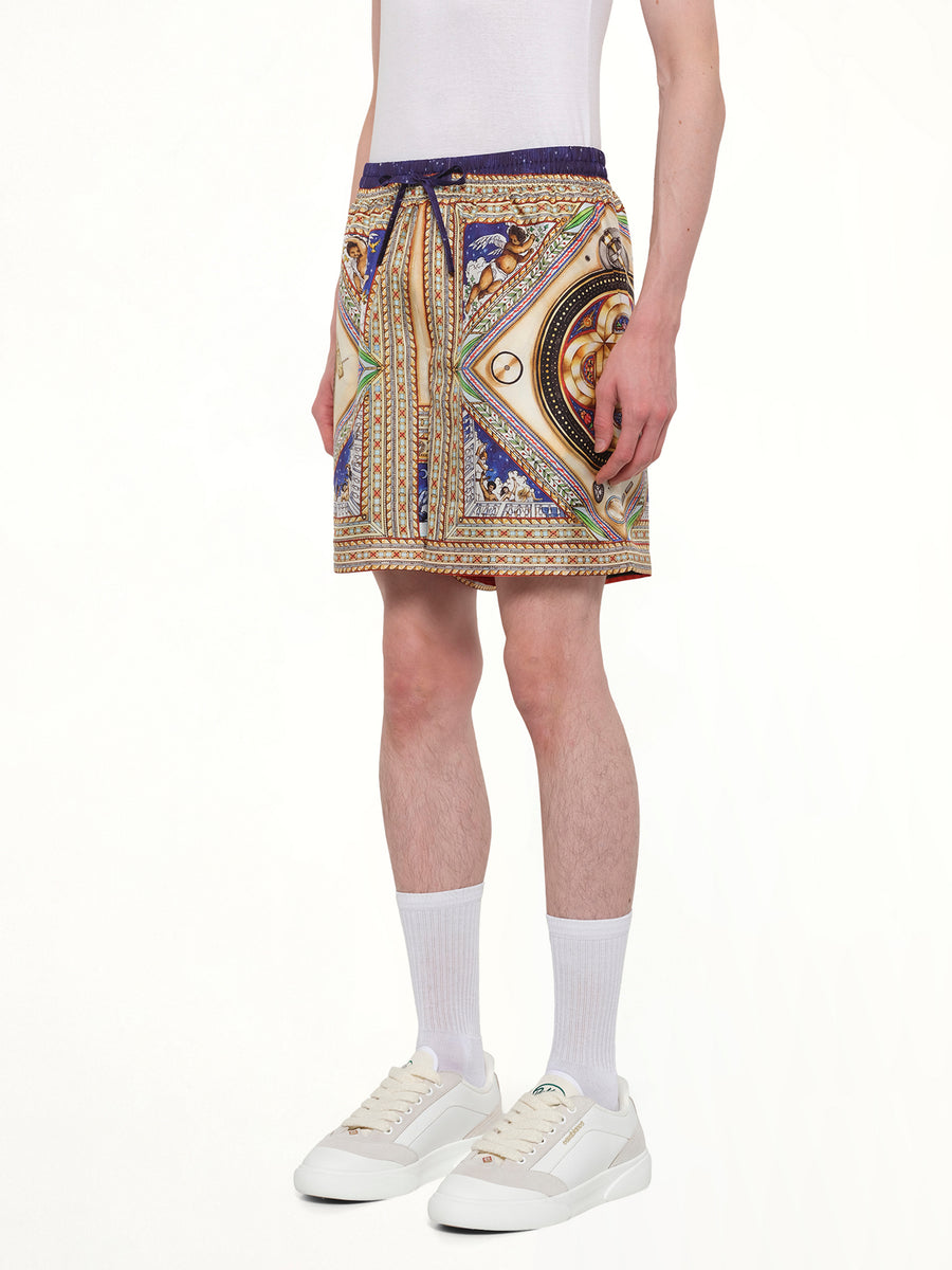 Plafond Orne De Musique Silk Shorts in Multicolour