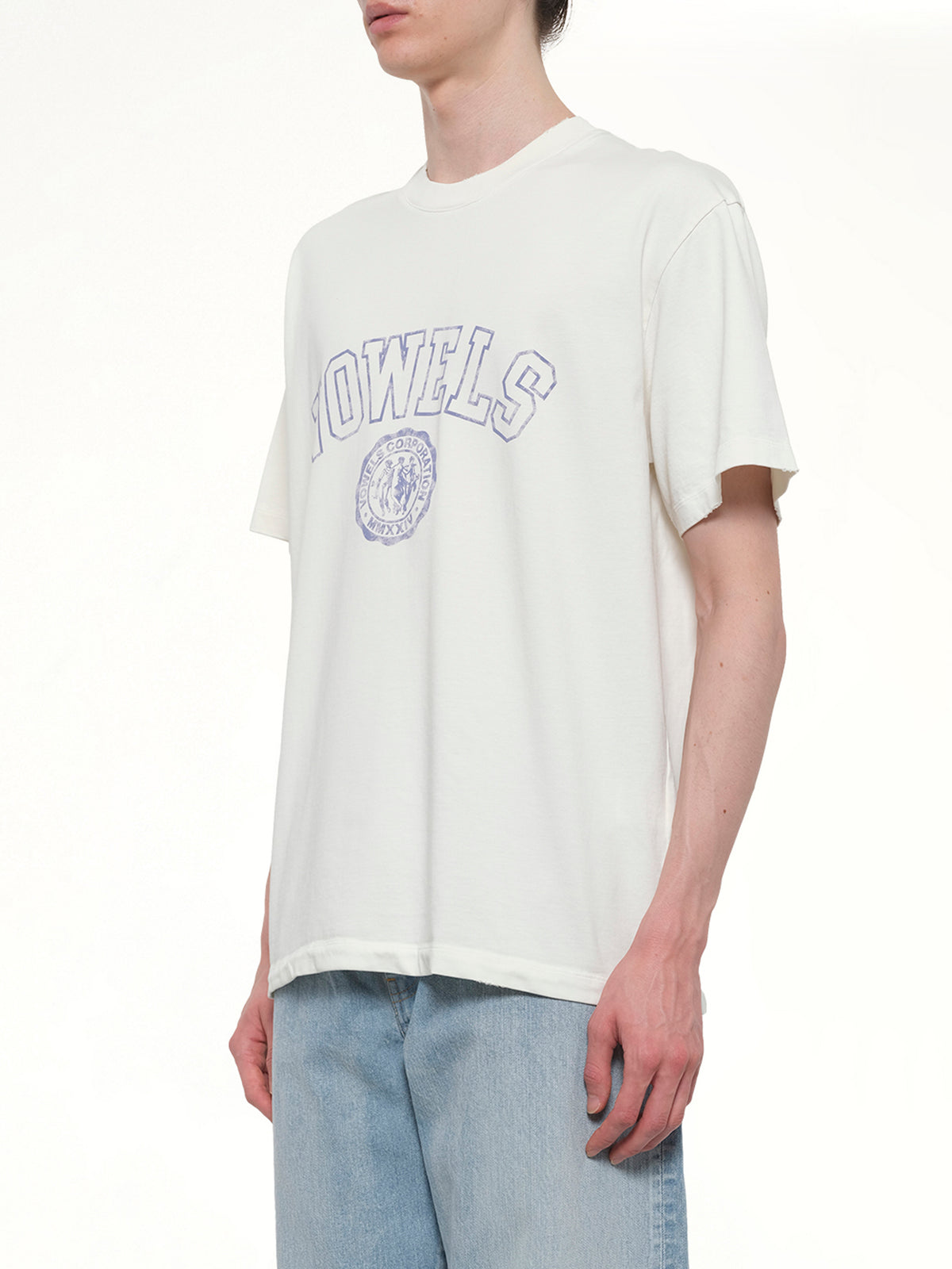 Faded Collegiate T-Shirt in White