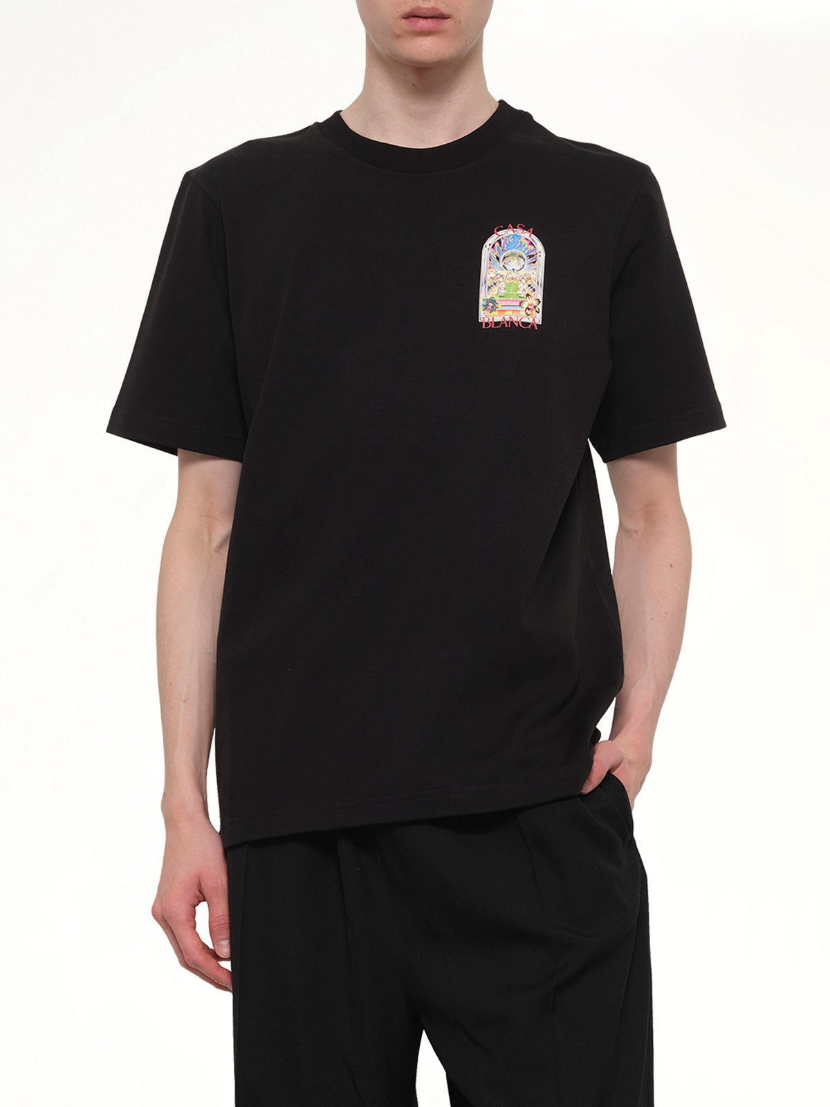 Tennis Landscape Classic T-Shirt in Black