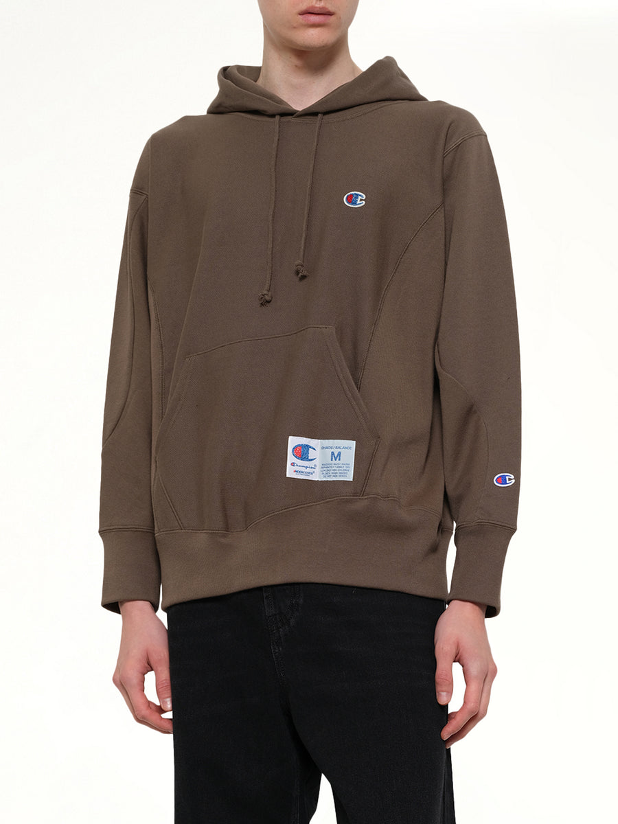 Champion x UC Hoodie in Khaki Gray