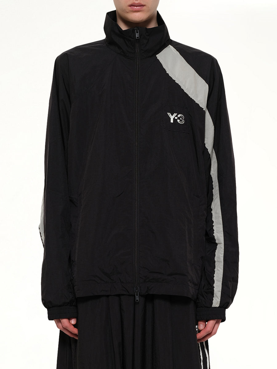 Reconstructed 3S Track Jacket in Black