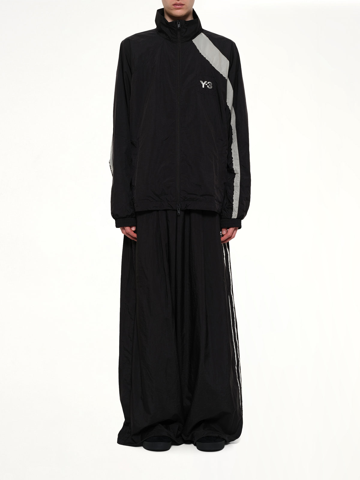 Reconstructed 3S Track Jacket in Black