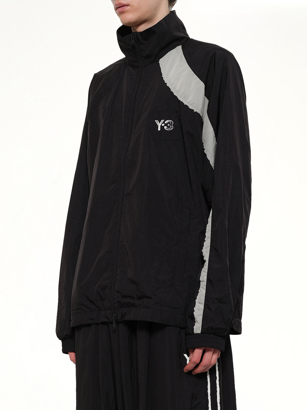 Reconstructed 3S Track Jacket in Black