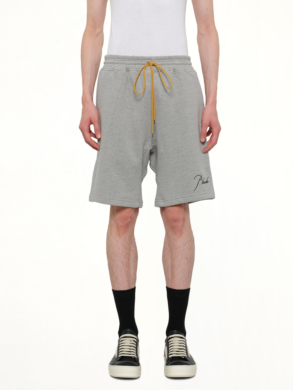 Classique Sweatshort in Heather Grey/Black