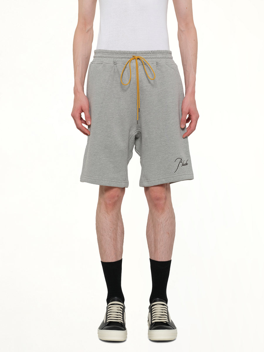 Classique Sweatshort in Heather Grey/Black