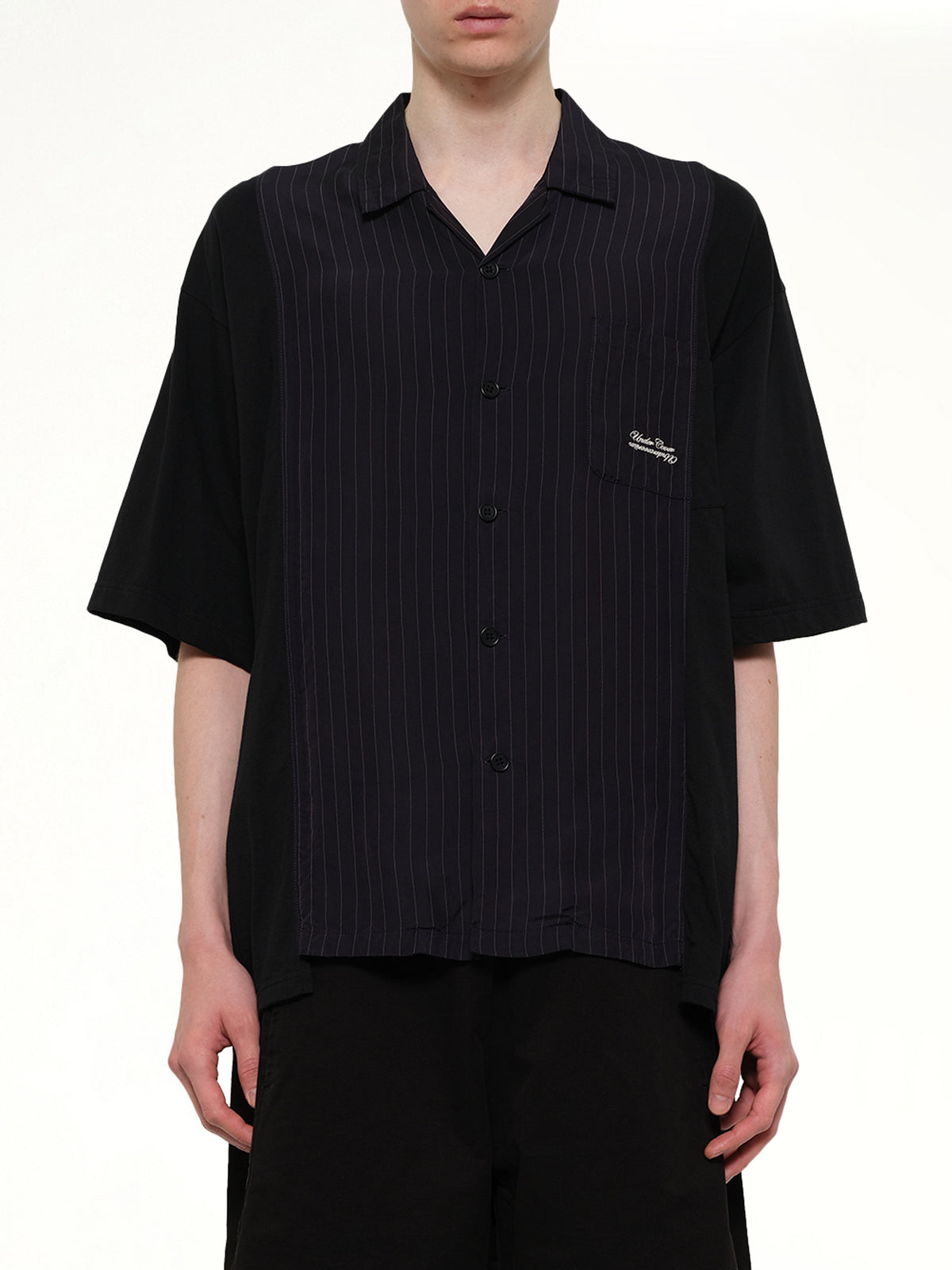 Combo SS Shirt in Navy Stripe
