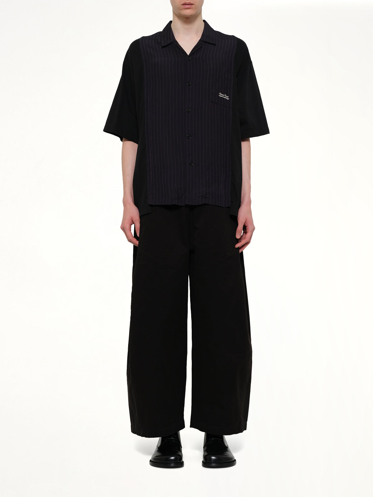 Combo SS Shirt in Navy Stripe