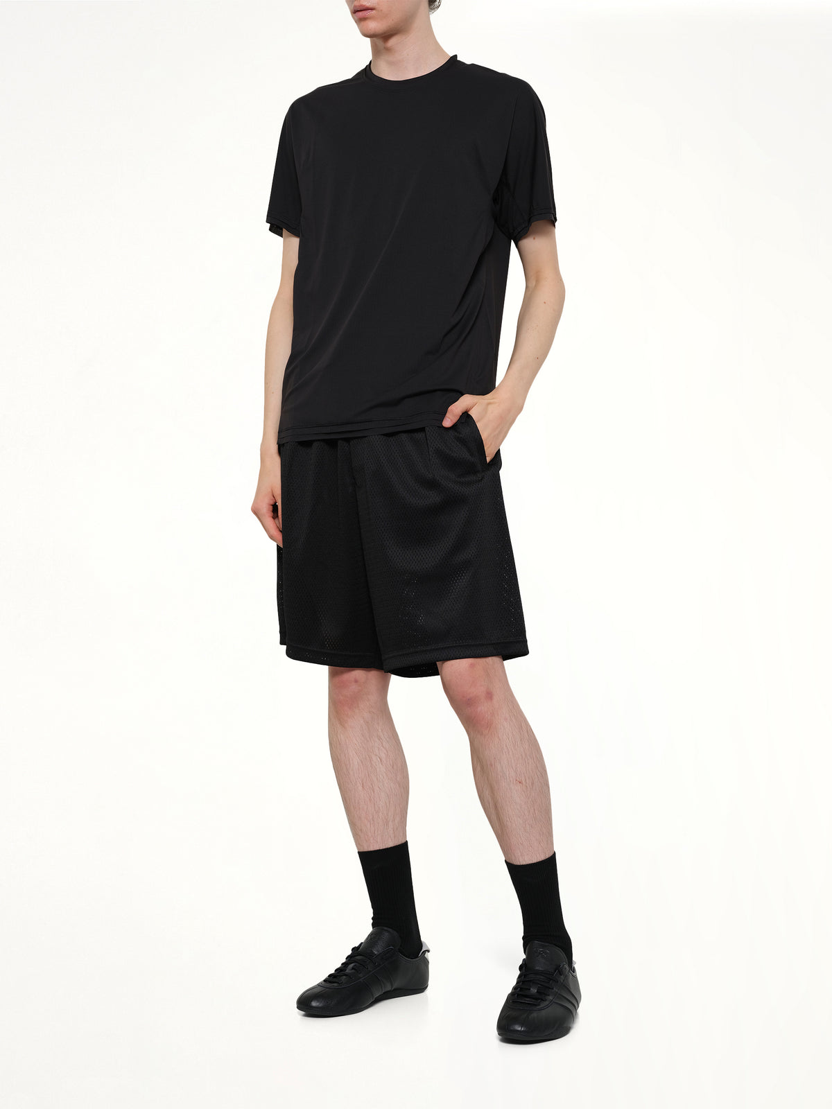 Mesh Shorts in Black