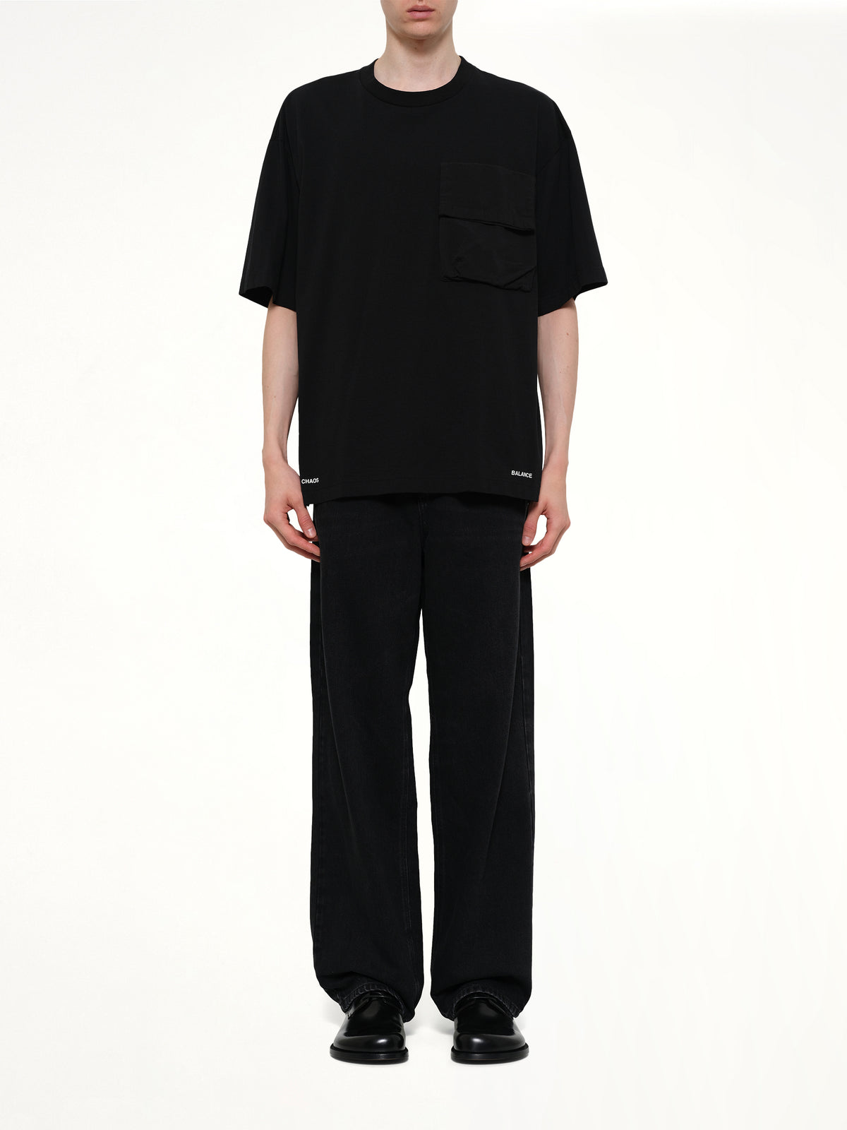 Chaos Balance Pocket T-Shirt in Black