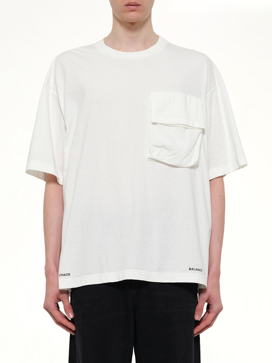 Chaos Balance Pocket T-Shirt in White