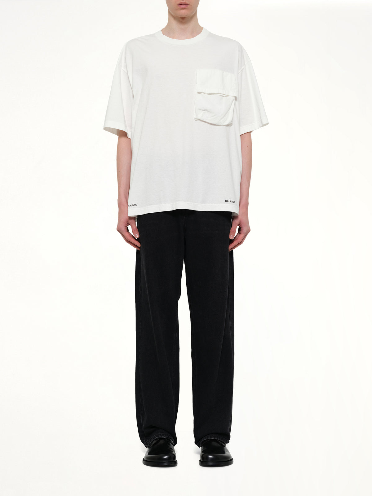 Chaos Balance Pocket T-Shirt in White