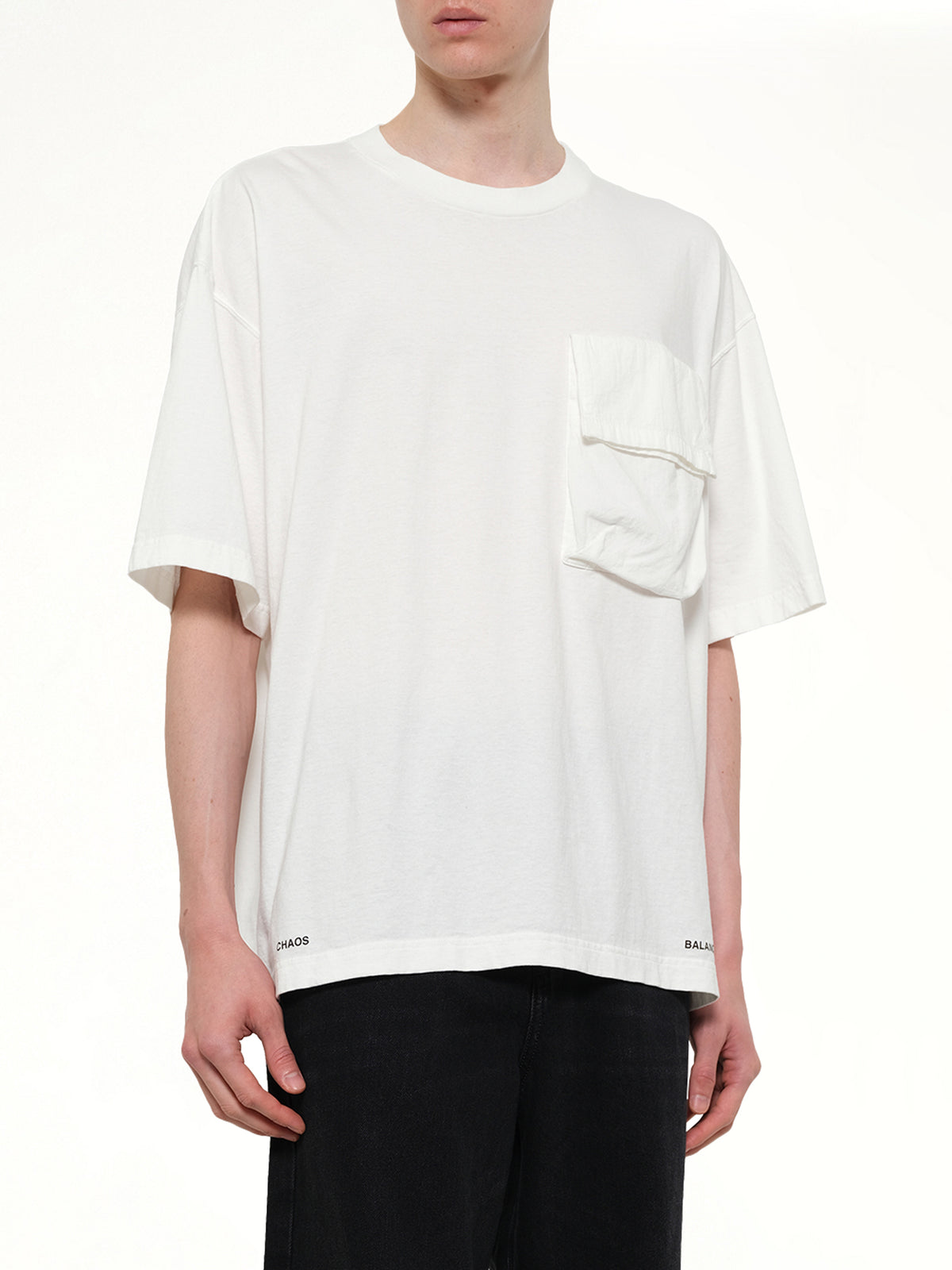 Chaos Balance Pocket T-Shirt in White