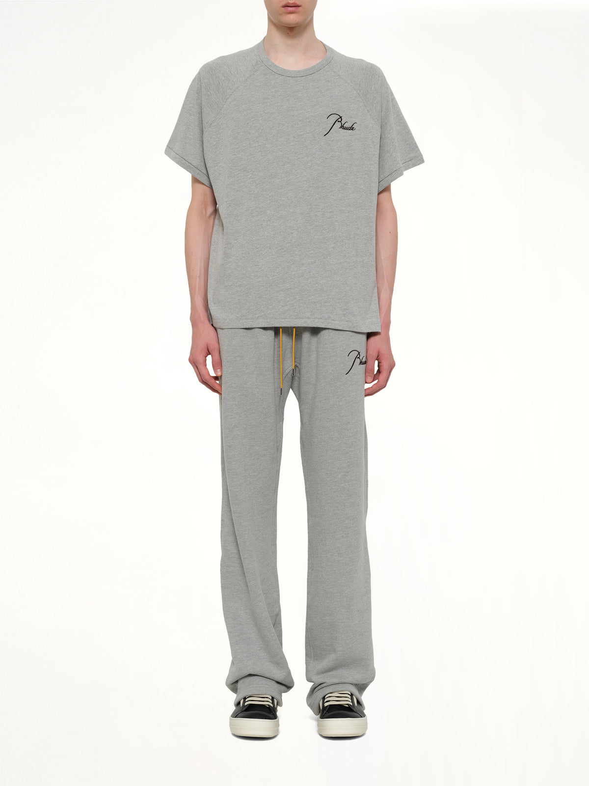 Classique Raglan T-Shirt in Heather Grey/Black