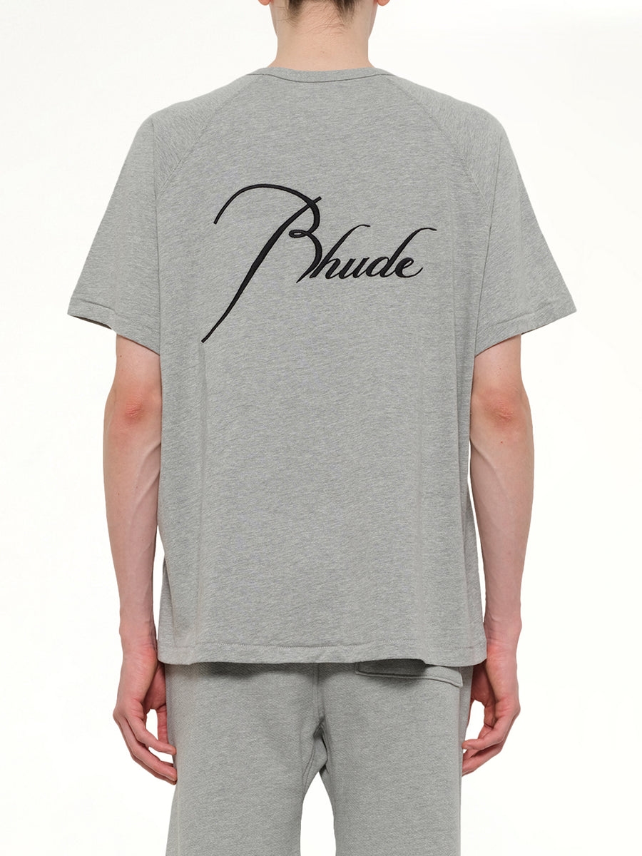 Classique Raglan T-Shirt in Heather Grey/Black