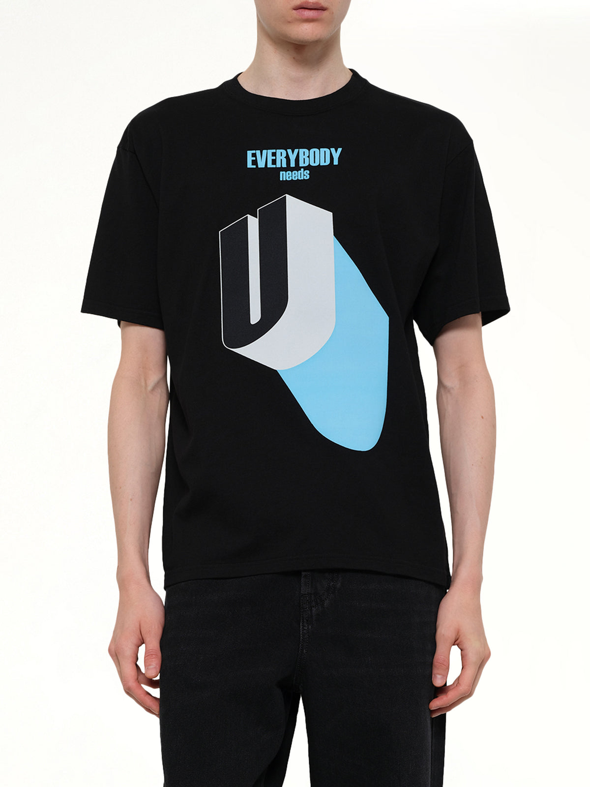 Everybody Needs U T-Shirt in Black